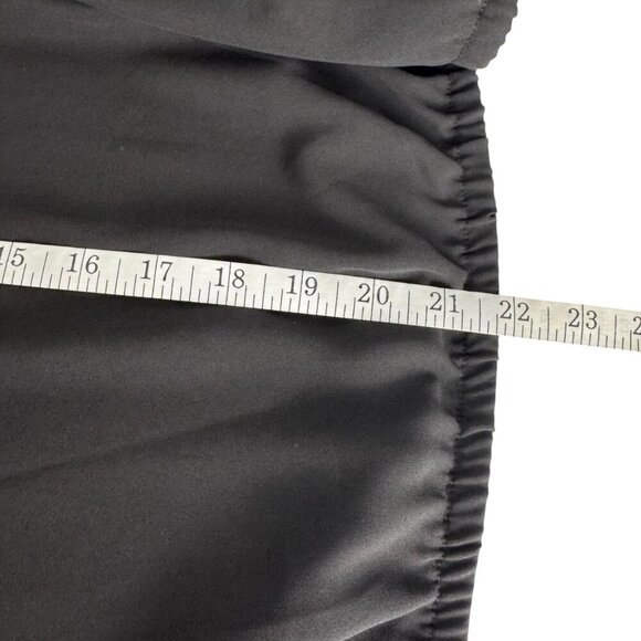 Michael Michael Kors Black Semi Sheer Blouse XL Off Shoulder Ruffle Minimalist - Picture 6 of 9